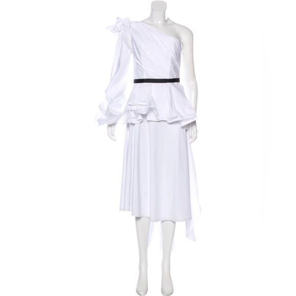 🎉HOST PICK TWICE🎉 NWT JOHANNA ORTIZ One-Shoulder Asymmetrical Top Sz M/US 6 - Picture 9 of 14